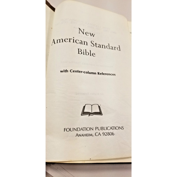 New American Standard Bible Reference Edition 1975 Brown Leather - Picture 6 of 10
